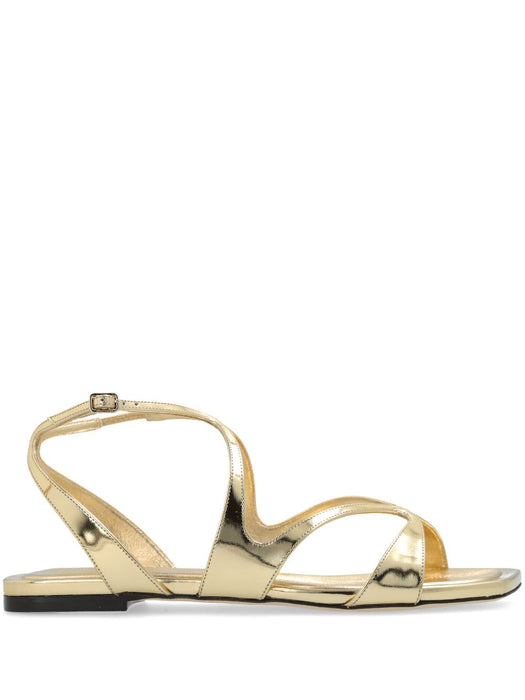 JIMMY CHOO AYLA FLATQUIGOLD