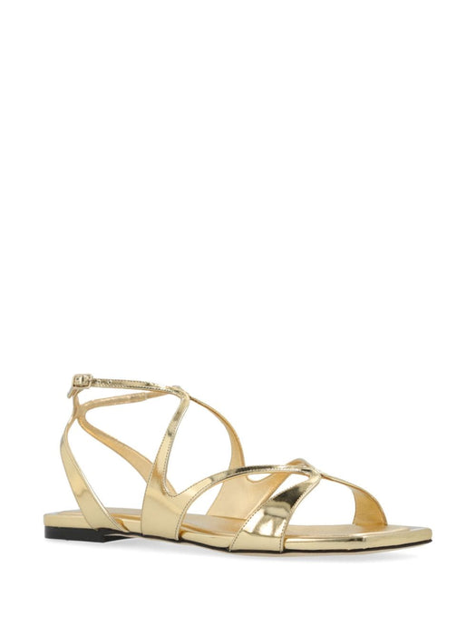 JIMMY CHOO AYLA FLATQUIGOLD