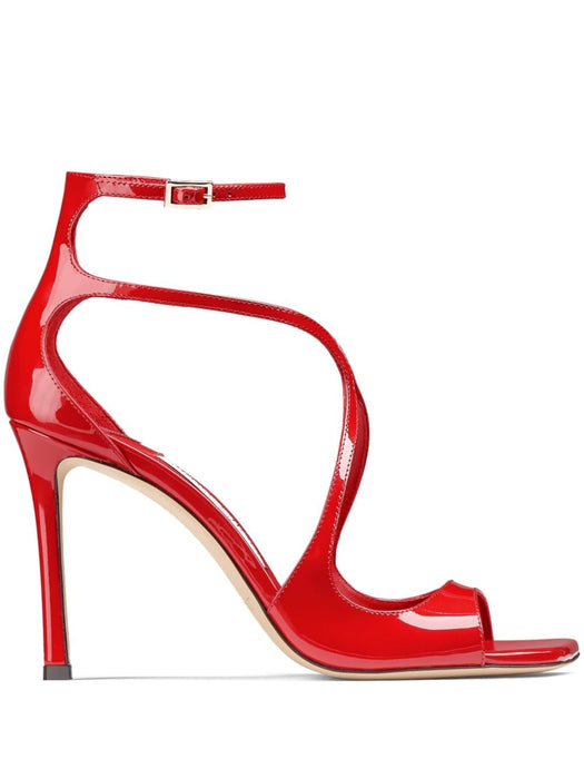 JIMMY CHOO AZIA 95PATPOSTBOX RED