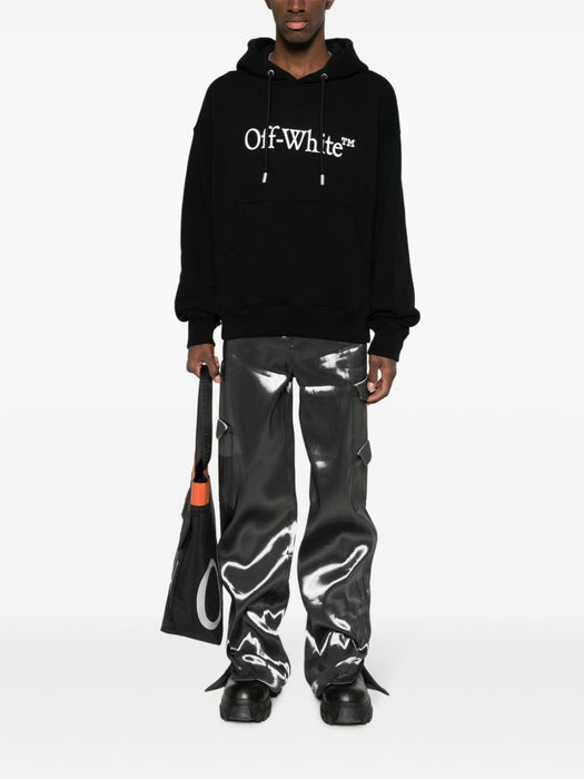 OFF-WHITE OMBB085C99FLE0121001BLACK WHITE